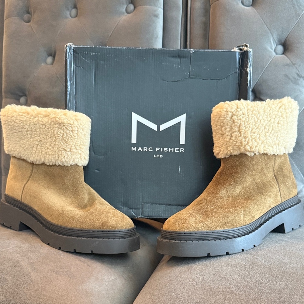 🔻🚨 MARC FISHER Women’s Boots in Medium Natural Color | Sz: 7.5 (NWB)